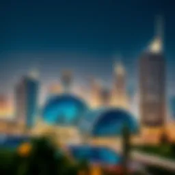 Stunning skyline of UAE showcasing modern architecture