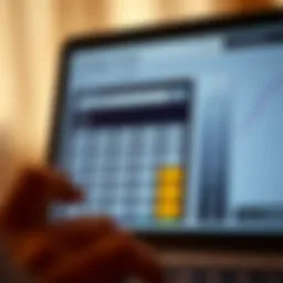 Detailed mortgage calculator interface showcasing input fields and results