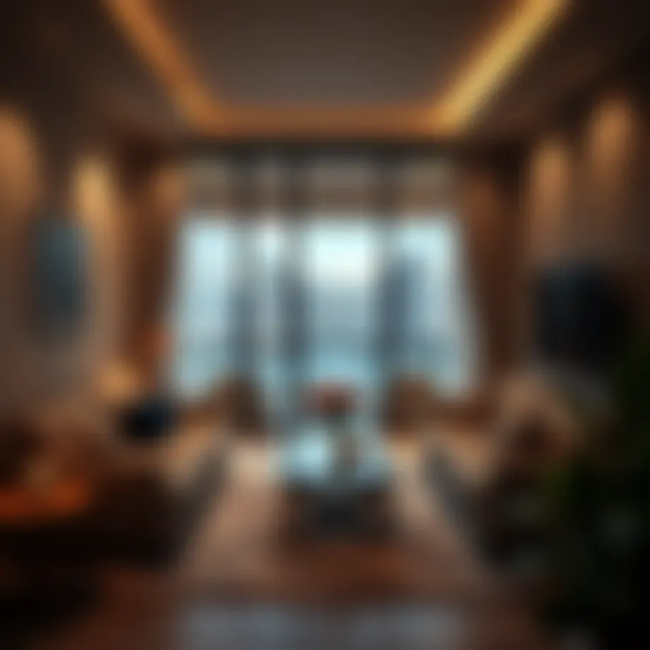 Cozy partitioned living space in Al Barsha 1