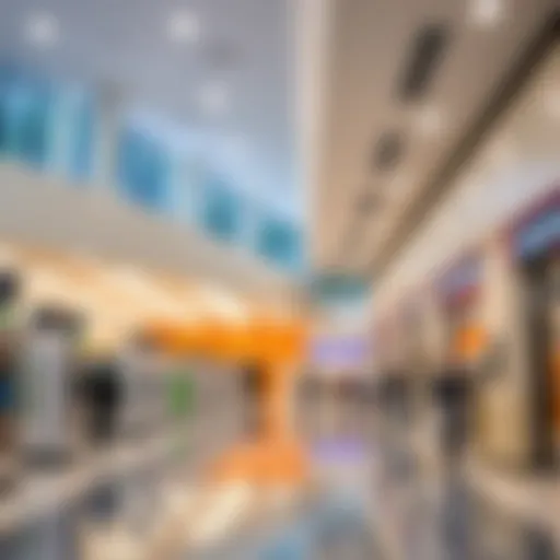 Interior view of a Tasheel center showcasing modern facilities