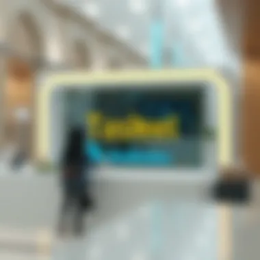 Digital interface representing technological advancements in Tasheel services