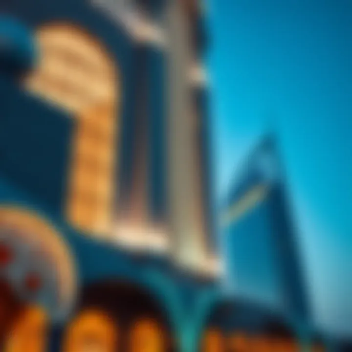 Architectural Marvel of the Bin Suloom Building Architectural details of the Bin Suloom Building showcasing intricate designs