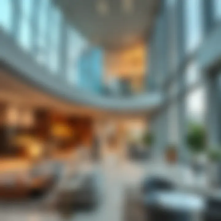 Modern Interior of the Bin Suloom Building Interior features of the Bin Suloom Building highlighting modern usage