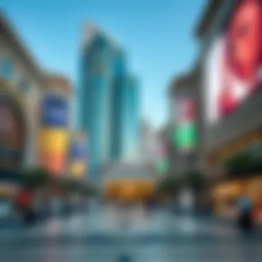 Exclusive Shopping in Dubai High-end shopping district featuring luxury brands