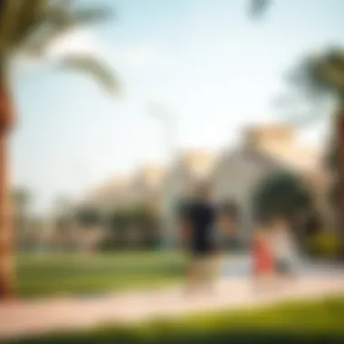 Community park in Villanova with families enjoying outdoor activities