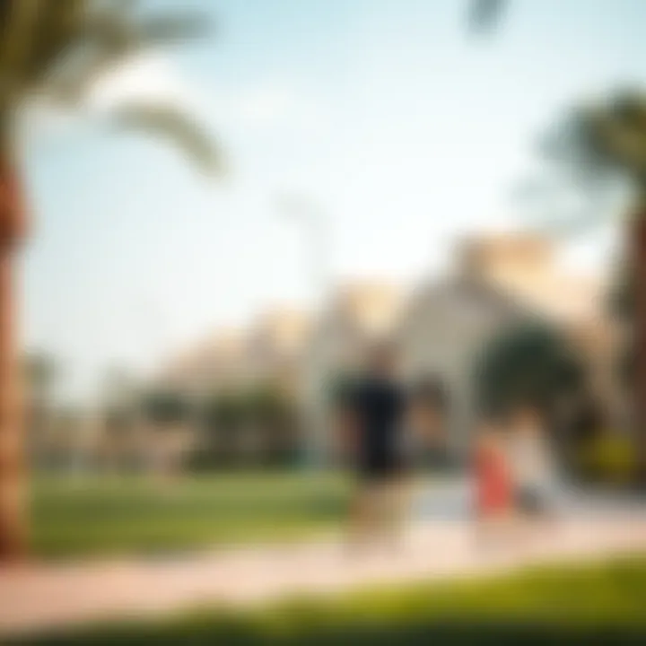 Community park in Villanova with families enjoying outdoor activities