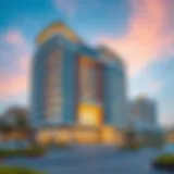 Stunning exterior view of Wasl Port Views Building Two showcasing its modern architecture