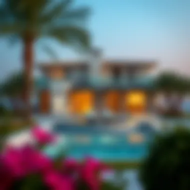 Luxury villa on one of the islands, showcasing the unique architecture.
