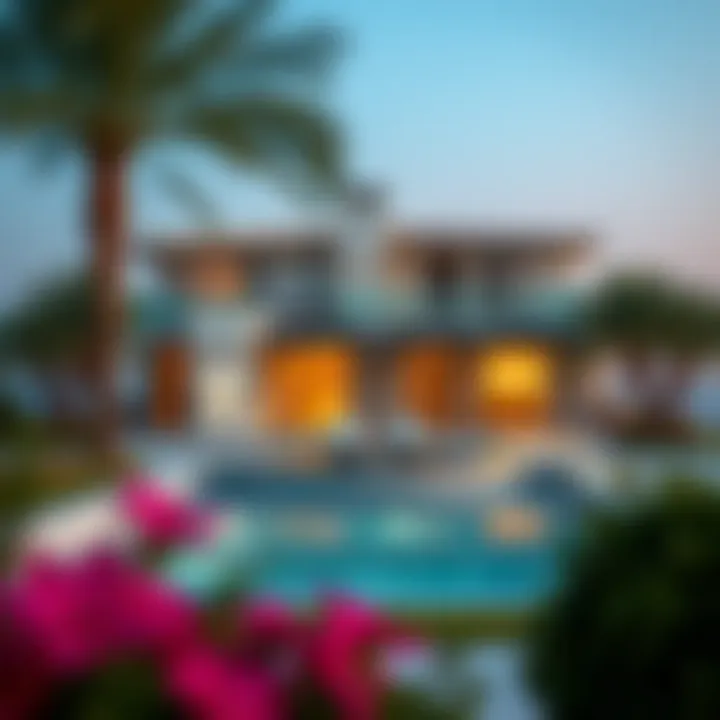 Luxury villa on one of the islands, showcasing the unique architecture.