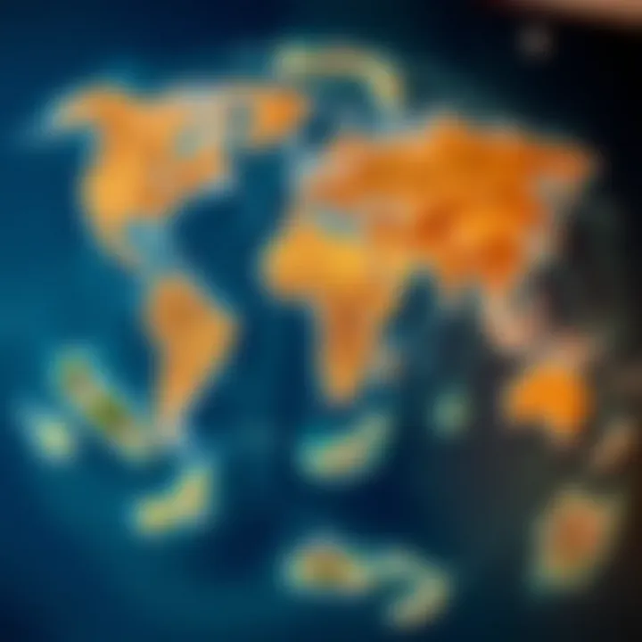 Map of the World Islands illustrating individual islands and their names.